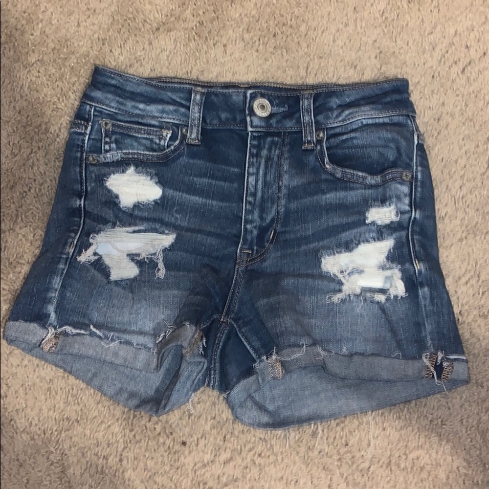 Ripped Jean Shorts